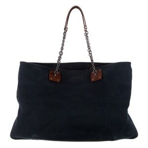 Bottega Veneta Canvas Chain Link Tote